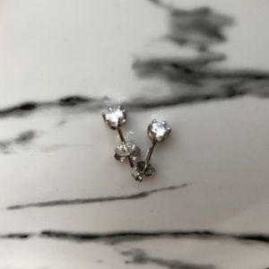 SOLD Clear S925 earrings